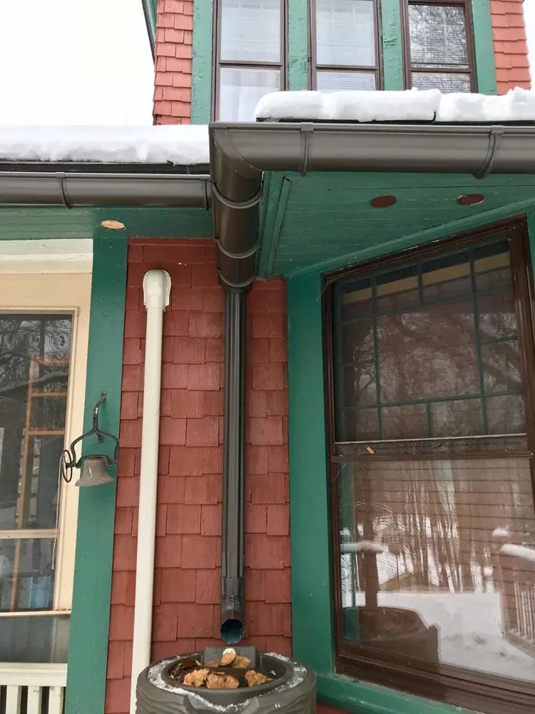 Dark Brown Rain Gutters - Gutter Experts