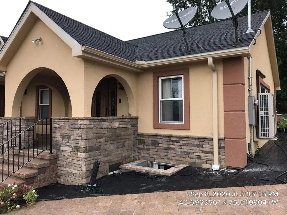 Beige Residential Rain Gutters - Gutter Experts