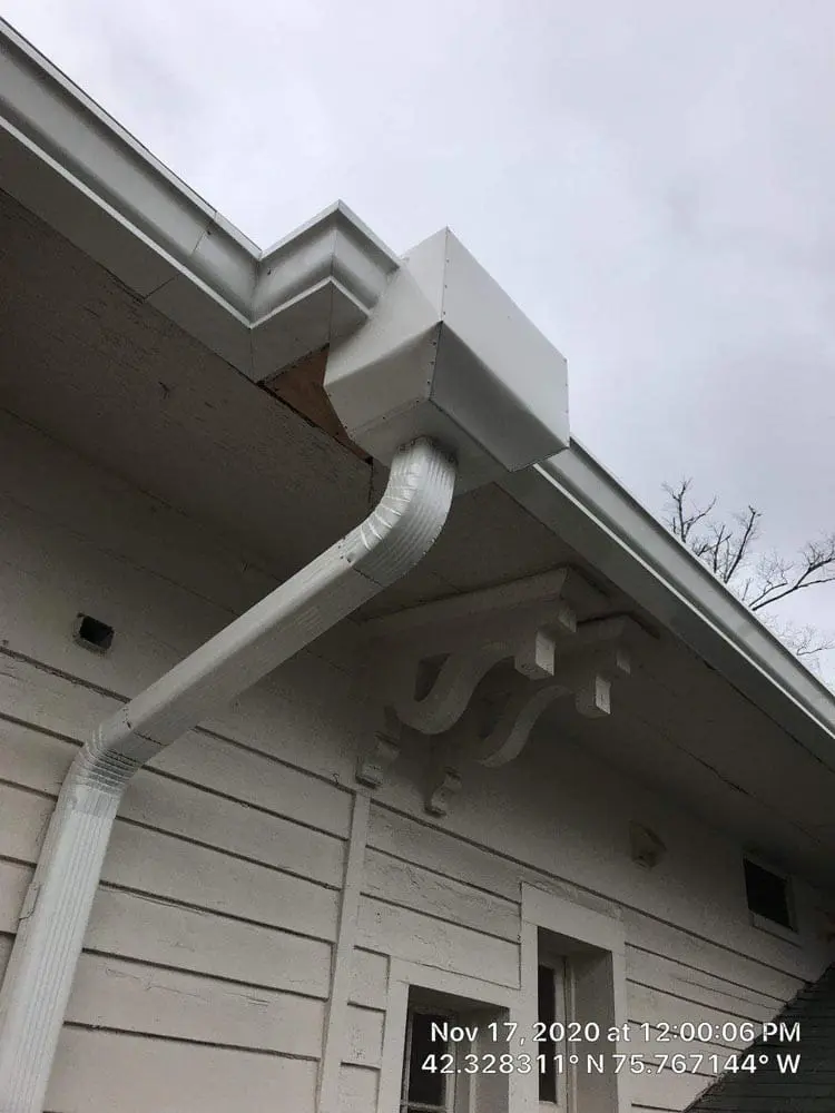 White White Residential Rain Gutters - Gutter Experts