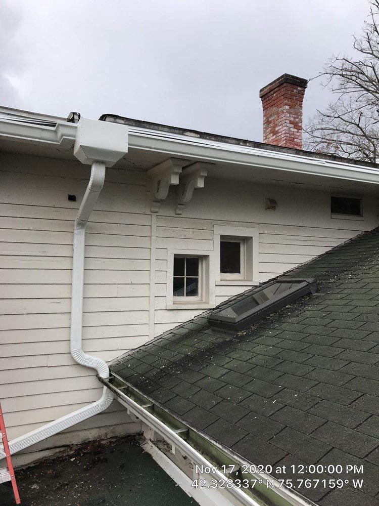 White rain gutters - Gutter Experts